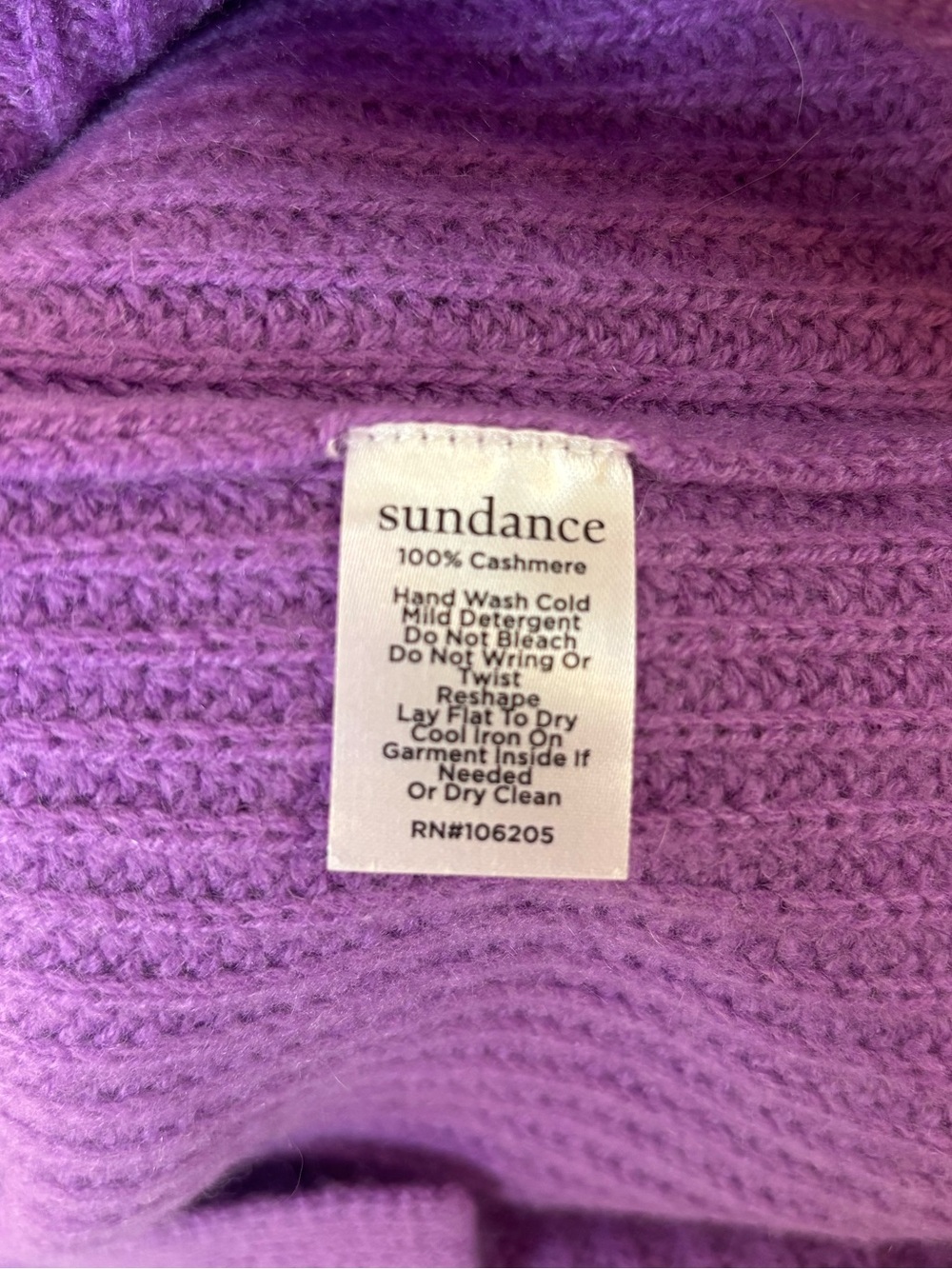 SUNDANCE 100% Cashmere Crew Neck Size Small New Without Tags. - Picture 6 of 6